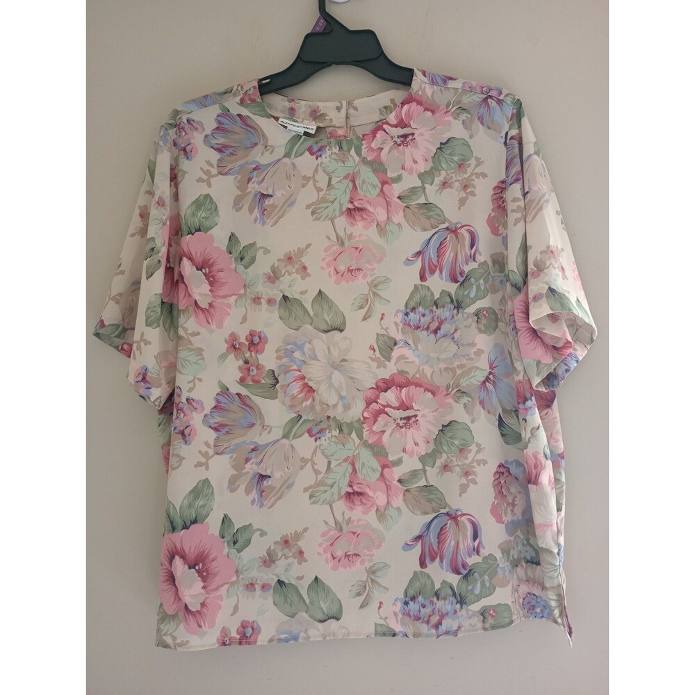 Alfred Dunner Semi Sheer Short Sleeve Blouse Size 22 W